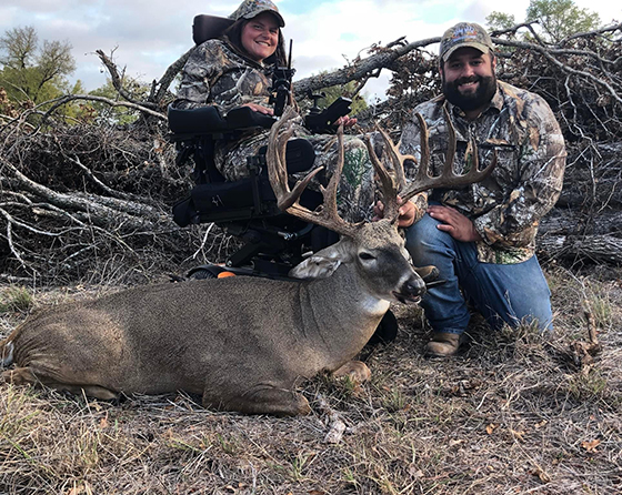 Erica Vaughn—and friend, Tyler <br><em>Dream Trophy Buck</em><br> Sponsored by Buckmasters Brownwood